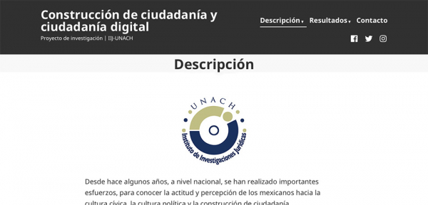 Publica IIJ-UNACH resultados de investigación sobre construcción de ciudadanía 