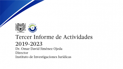 Tercer Informe de Actividades de la gestión 2019-2023